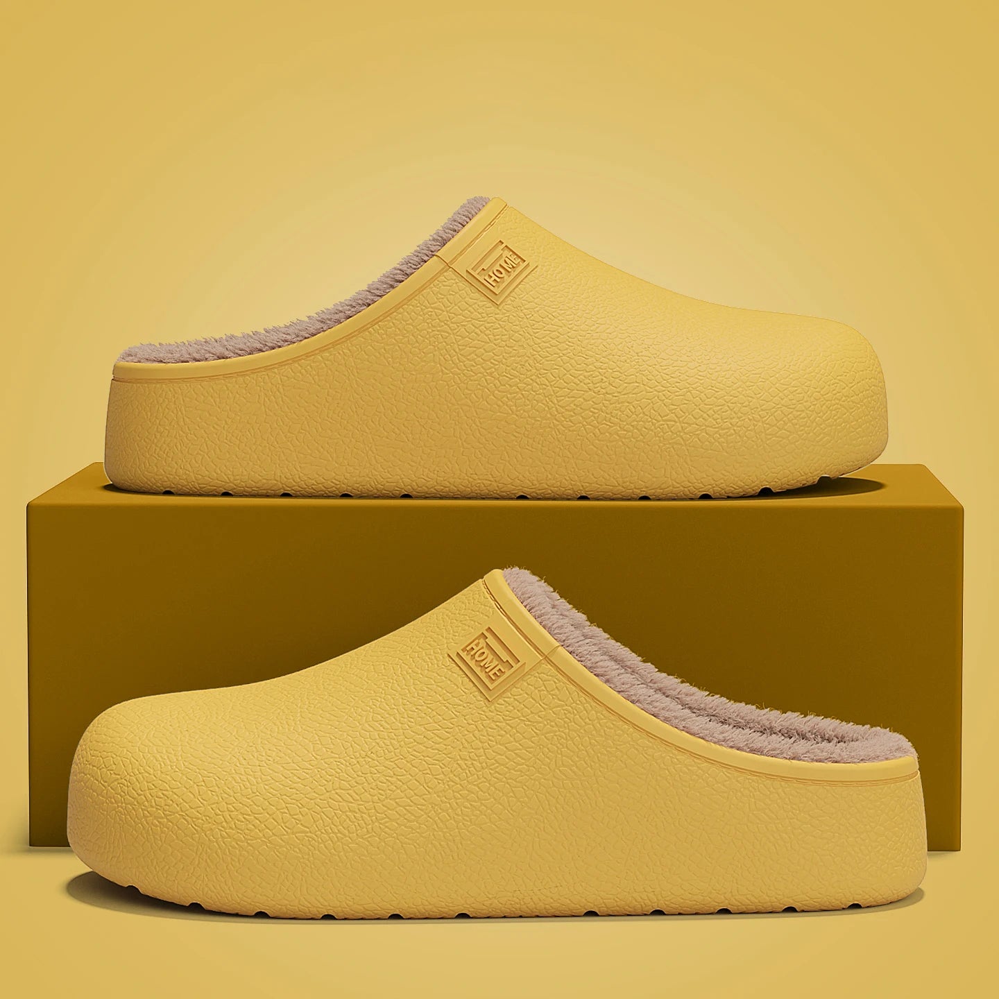 Winterweiche, flauschige, wasserdichte Hausschuhe